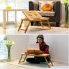 Tables HUAHUA Laptop (Bamboo) and Bed Tray for Reading, Tablet, Dining, Adjustable Legs, Children, Adults (Color : Style3, Size : 72x34x34cm) view 2