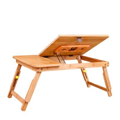 Tables HUAHUA Laptop (Bamboo) and Bed Tray for Reading, Tablet, Dining, Adjustable Legs, Children, Adults (Color : Style3, Size : 50x30x25cm)