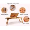 Tables HUAHUA Laptop (Bamboo) and Bed Tray for Reading, Tablet, Dining, Adjustable Legs, Children, Adults (Color : Style3, Size : 50x30x25cm) view 3
