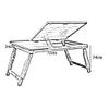 Tables HUAHUA Laptop (Bamboo) and Bed Tray for Reading, Tablet, Dining, Adjustable Legs, Children, Adults (Color : Style1, Size : 72x34x34cm) view 4