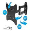 Articulating LCD LED TV Wall Mount Full Motion TV Bracket up to 37" Load 25KG(55lbs) view 3
