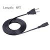 Power Cord Replacement for Echo Studio High-Fidelity Smart Speaker,Klipsch SW-350 SW-450 Powered Subwoofer R10B SB3 SB-1 SB1BK Subwoofer Power Cord IEC C7 2 Prong 8ft AC Cable view 2