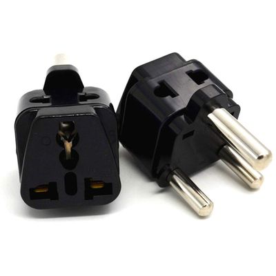 10pcs/lot Big South Africa Plug Power Travel Converter Power Plug Conversion Plug 3 Pin to 3 Pin Round South Africa Plug Socket