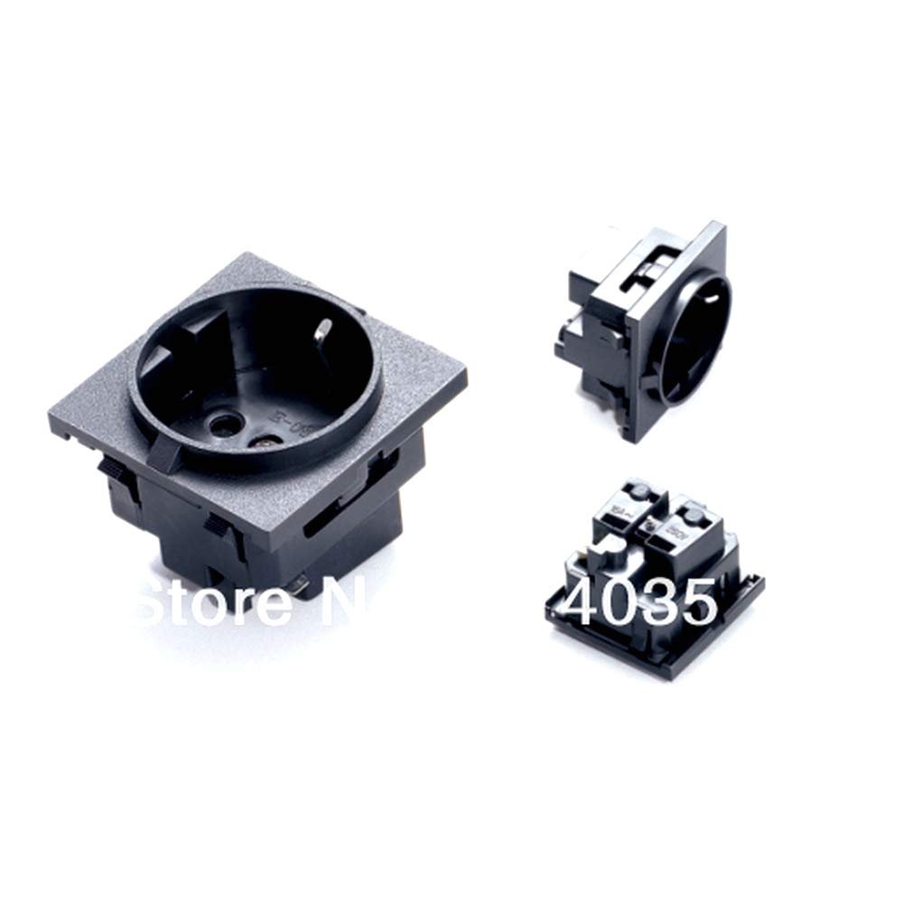 10 pcs/lot E-08 EU Travel Adaptor/Plug Converter in BlackCE Marked