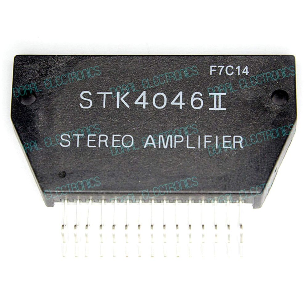 STK4046II with Heat Sink Compound Paste, Integrated Circuit IC Stereo Power Amplifier