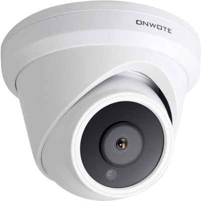ONWOTE 6MP Super HD PoE IP Security Camera with Audio, AI Human Vehicle Detection, 3072x2048 6 Megapixels, 122 FoV, Indoor/Outdoor Commercial Wired Camera for Business, Add-on to PoE NVR System