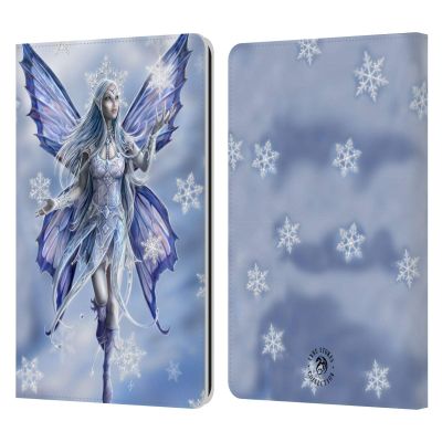 Head Case Designs Officially Licensed Anne Stokes Snow Fairy Yule Leather Wallet Case Compatible with Kindle Paperwhite 1/2 / 3