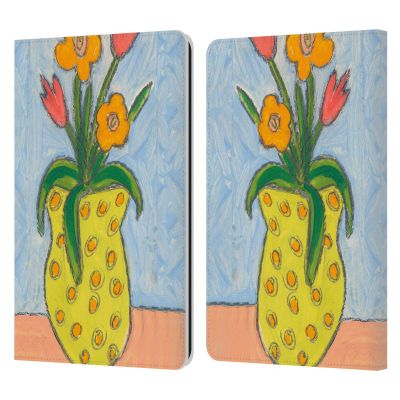 Head Case Designs Officially Licensed Wyanne Little Vase of Flowers Nature Leather Wallet Case Compatible with Kindle Paperwhite 1/2 / 3