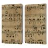 Head Case Designs Beethoven Music Sheets Leather Wallet Case Compatible with Kindle Paperwhite 1/2 / 3 view 1