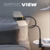 Lamicall Gooseneck Tablet Mount Holder for Bed - Flexible Tablet Arm Clamp for Bed Compatible with Pad Mini 7.9, Air 9.7, Pro 10.5, Kindle, Switch, Galaxy Tabs, More 4.7-11" Device - Black view 3