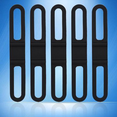 5-Pack Silicone Elastic Straps, Universal Mount Holder Bands for Flashlight, Phone, Computer, Multiple Uses, Highly Elastic, Portable