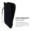 kwmobile Neoprene e-Reader Pouch Size 6" eReader - Universal eBook Sleeve Case with Zipper - Black view 3