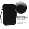 kwmobile Neoprene e-Reader Pouch Size 6" eReader - Universal eBook Sleeve Case with Zipper - Black view 4