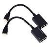 30M HDMI Extender Repeater by CAT5e, Sender + Receiver, TMDS DDC Over RJ45 CAT5e CAT6 LAN Ethernet Balun Extender Adapter Up to 1080P Supports 3D, Black view 1