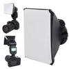 Portable Softbox for Camera Flash, Foldable Light Diffuser Compatible with Most External Flashes, Photography Lighting Modifier (White, 3.9x5.1in) view 1