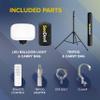 SeeDevil SD-60W-KIT-G1 60 Watt Balloon Light Kit (w/LED Balloon Light Fixture, White Balloon Diffuser, 6.5ft Tripod, Carry Bags + Basic mounts) view 4