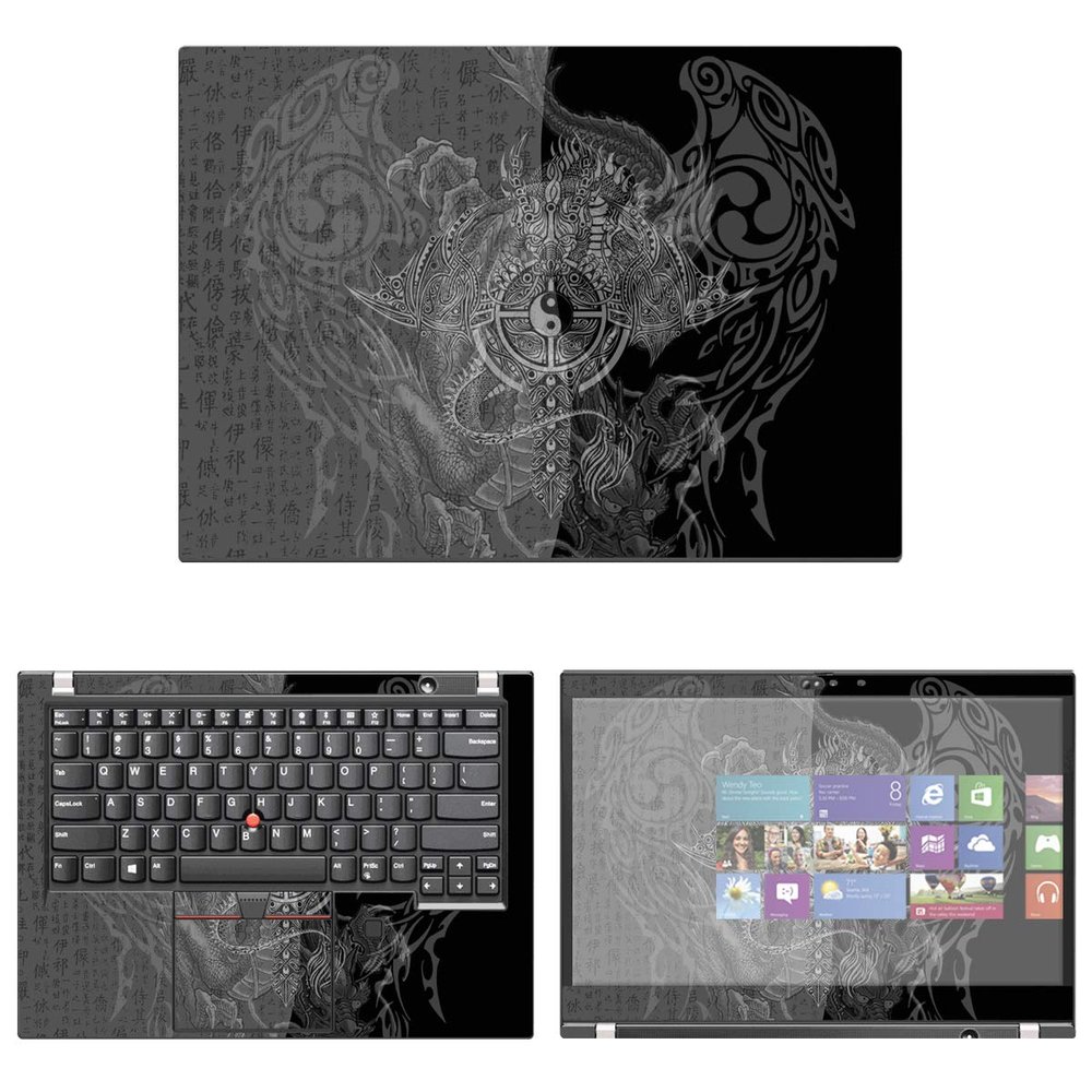 Decalrus - Protective Decal Yin Yang Skin Sticker for Lenovo ThinkPad P43s (14" Screen) case Cover wrap LEthnkpd14_P43s-24