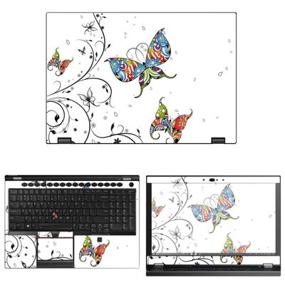 Decalrus - Protective Decal Butterfly Skin Sticker for Lenovo ThinkPad P53 (15.6" Screen) case Cover wrap LEthnkpd15_P53-12