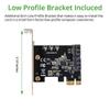 2 Port SATA III Expansion Card with Low Profile Bracket - 6Gbps SATA 3.0 Controller PCI Express x1 Jmicro Chipset for Windows10/8/7/XP/Vista/Linux view 4