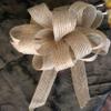 Burlap Bows 4" Diameter Jute Pull 5/8" X 18 view 1