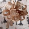 Burlap Bows 4" Diameter Jute Pull 5/8" X 18 view 3