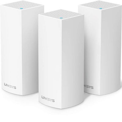 Linksys Velop Dual Band AC3600 Intelligent Mesh WiFi Router Replacement System | 3 Pack | Coverage up to 4,500 Sq Ft