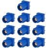 Car Antenna Fakra C Blue 5005 Male Plug PCB Mount Goldplated Straight Connecntor for GPS Telematics or Navigation Pack of 10 view 1