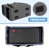 CURMIO Dual-Layer PC Carrying Case, Desktop Travel Bag with Removable Bottom Board for PC Tower, Keyboard, Mouse, Bag Only, Grey view 3