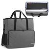 CURMIO Desktop Tower and Monitor Carrying Case,Travel Bag for PC Chassis, Monitor, Keyboard, Cable and Mouse, Bag Only, Gray view 1