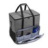 CURMIO Desktop Tower and Monitor Carrying Case,Travel Bag for PC Chassis, Monitor, Keyboard, Cable and Mouse, Bag Only, Gray view 3