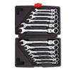 HWZ 12pc Universal Metric Combination Ratchet Spanners Set Key Ratchet Wrench Set Car Repair Set Wrenches 8-19mm Car Repair Tools view 1