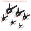 2" 3" 4" 4.5" 6" 9" inch A Clip Wood Clipper Spring Clamp DIY Woodworking Tools Plastic Woodworking Spring Clip Background Clip view 2