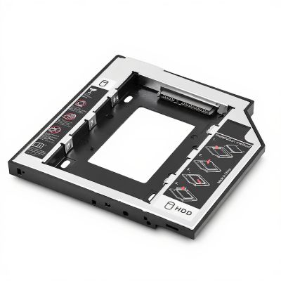 2.5" SSD HDD Hard Drive Enclosure, HDD Internal Hard Disk Drive CD/DVD-ROM Bracket for Most Laptops with 9.5mm Connector