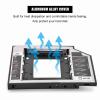 2.5" SSD HDD Hard Drive Enclosure, HDD Internal Hard Disk Drive CD/DVD-ROM Bracket for Most Laptops with 9.5mm Connector view 3