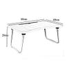 Tables HUAHUA Laptop Bed Tray, Portable Bed Frame Modern, with Foldable Legs, Reading Frame, Tablet (Color : Pink) view 2