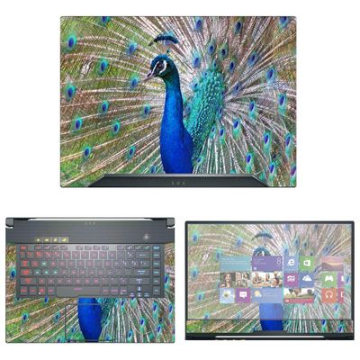 Decalrus - Protective Decal Peacock Skin Sticker for ASUS ROG Zephyrus S GX502GW (15.6" Screen) case Cover wrap AS_ROG-Zeph_SGX502GW-161
