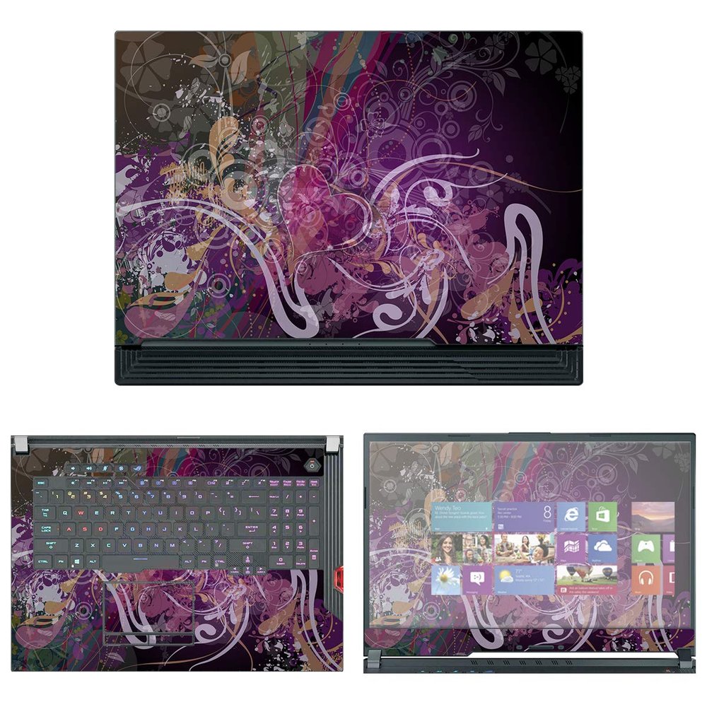 Decalrus - Protective Decal Skin Sticker for Asus ROG Strix Hero III G731GW (17.3" Screen) case Cover wrap ASROG_Strix_Hero_II_-G731GW-136