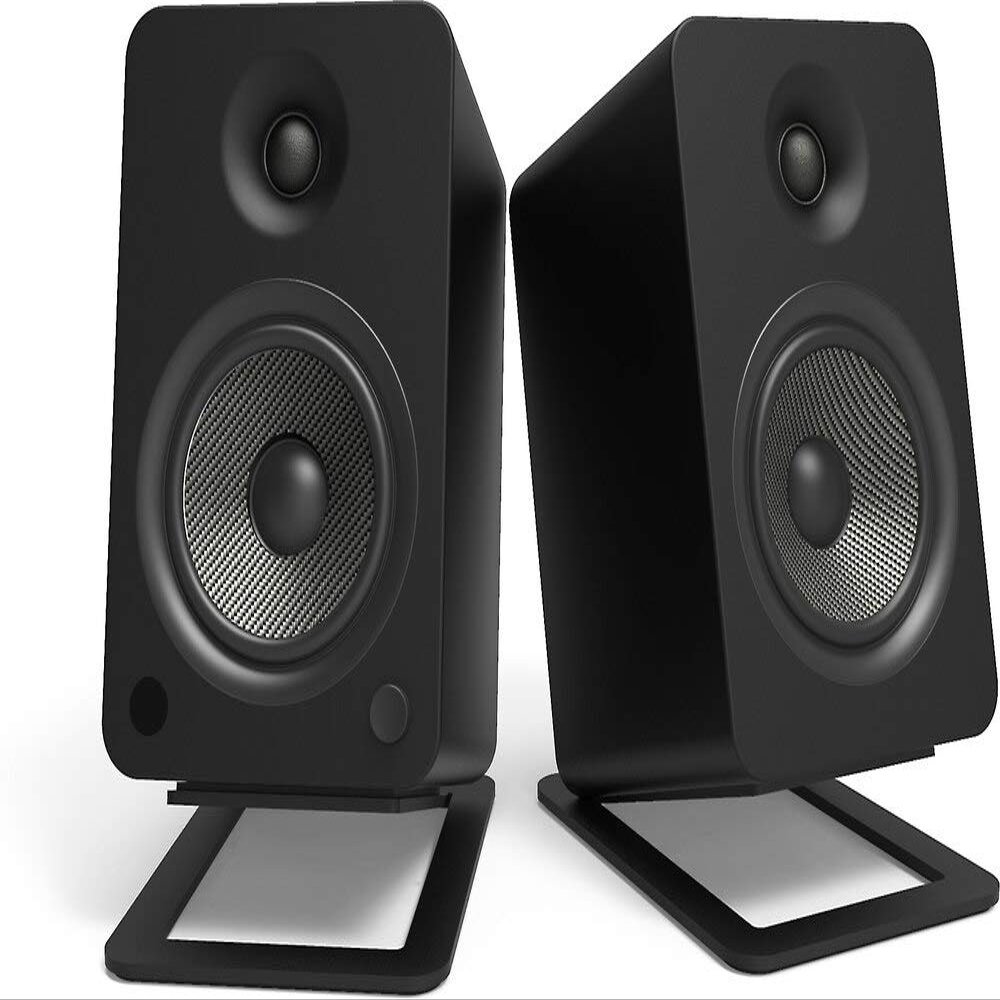 Kanto S6 Desktop Speaker Stands for Large Speakers (Black)