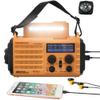 NOAA Weather Radio FM AM Shortwave, Emergency Radio 5000mAh Solar Crank view 1