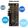 ASHATA PCIE Adapter Card,PCIE to M.2 SATA+NVME Disk Expansion Card for 2230 2242 2260 2280 22110 Size M.2 SSD,Full-Speed PCI-E 3.0  4 Bottom-Level Full-Speed Design up to 40GBps view 4