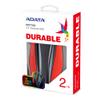 ADATA Durable Series HD770G RGB 2TB Red External USB 3.1 Portable Hard Drive Compatible with Xbox and PS4 (AHD770G-2TU32G1-CRD) view 3