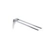 Gedy Kansas Double Fixed Towel Rail, Stainless Steel, Chrome, 35 x 6.3 x 3.1 cm view 1