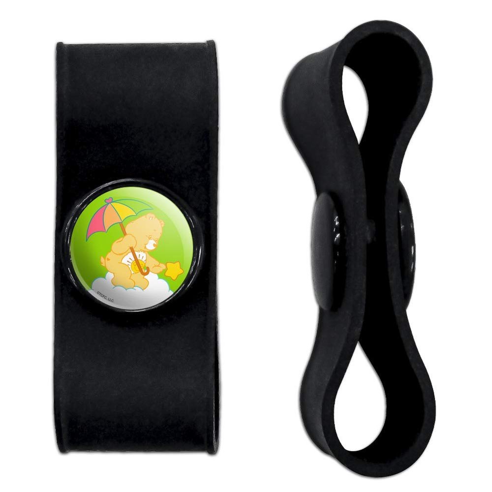 GRAPHICS & MORE Care Bears Funshine Bear Headphone Earbud Cord Wrap - Charging Cable Manager - Wire Organizer Set of 2