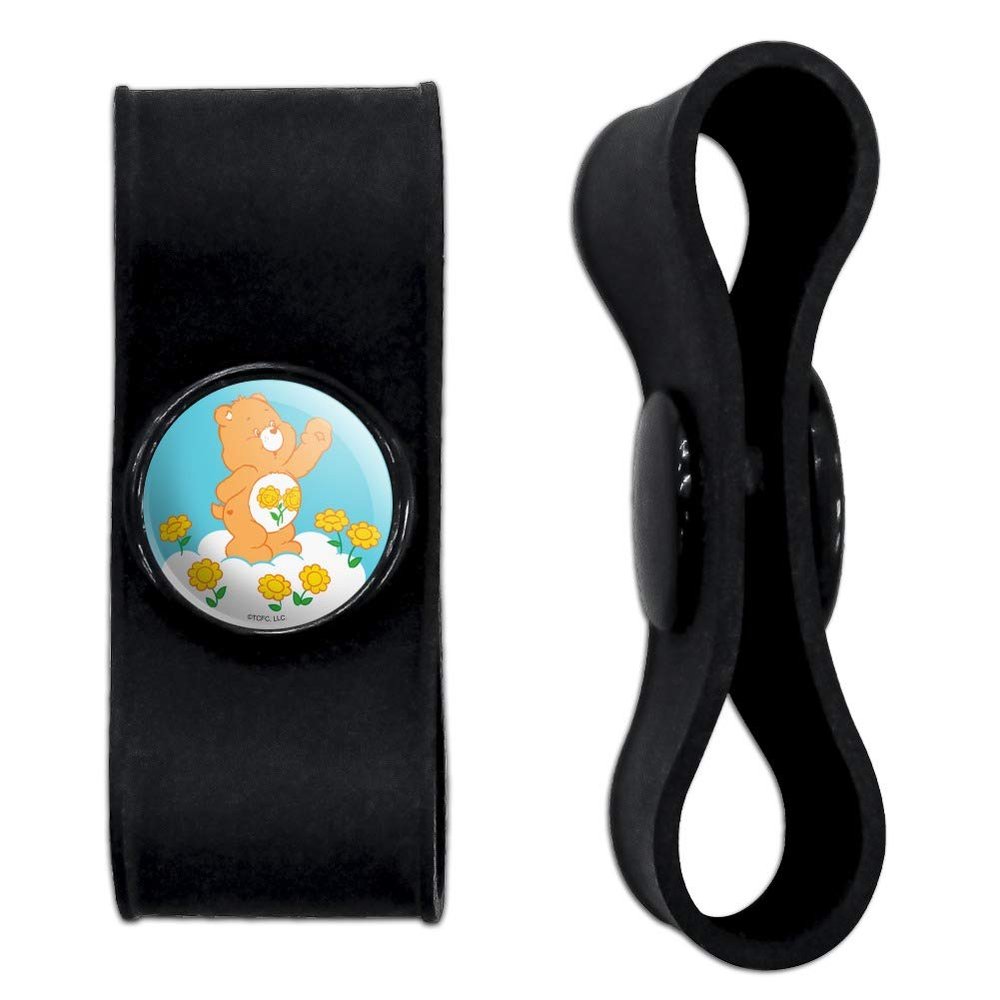 GRAPHICS & MORE Care Bears Friend Bear Headphone Earbud Cord Wrap - Charging Cable Manager - Wire Organizer Set of 2 - Black