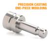 Mountlaser Swiss-Style Prism Pole Adapter Stainless Steel Adapter for Surveying Poles GPS Poles Tripod view 3
