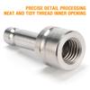 Mountlaser Swiss-Style Prism Pole Adapter Stainless Steel Adapter for Surveying Poles GPS Poles Tripod view 4