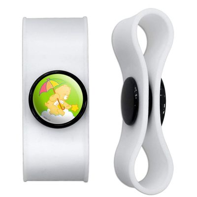 GRAPHICS & MORE Care Bears Funshine Bear Headphone Earbud Cord Wrap - Charging Cable Manager - Wire Organizer Set of 2