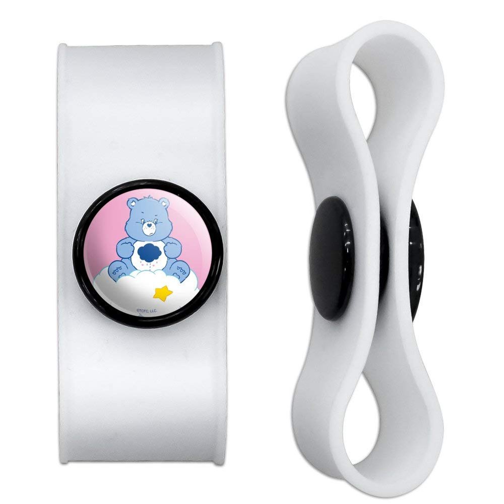 GRAPHICS & MORE Care Bears Grumpy Bear Headphone Earbud Cord Wrap - Charging Cable Manager - Wire Organizer Set of 2 - White