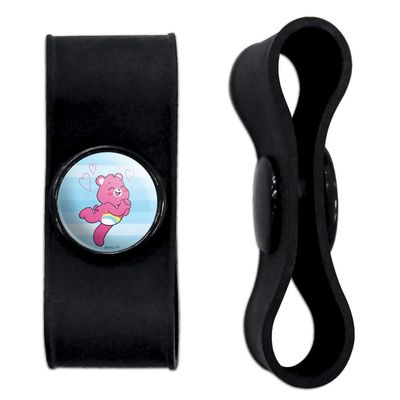 GRAPHICS & MORE Care Bears: Unlock The Magic Cheer Bear Headphone Earbud Cord Wrap - Charging Cable Manager - Wire Organizer Set of 2 - Black