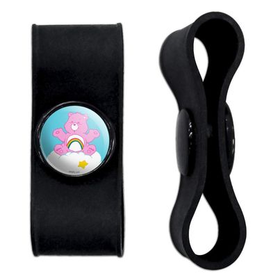 GRAPHICS & MORE Care Bears Cheer Bear Headphone Earbud Cord Wrap - Charging Cable Manager - Wire Organizer Set of 2 - Black